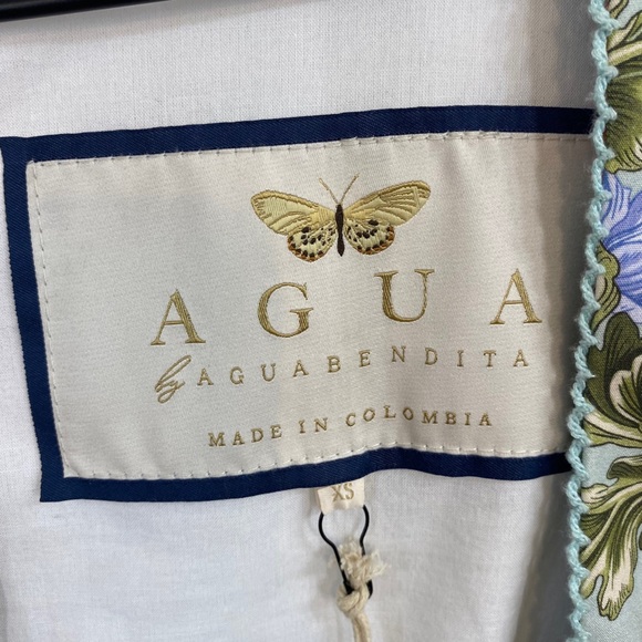 Agua Bendita Avenia Peonia Floral Cotton Mini Dress NWT Size XS - Picture 10 of 13